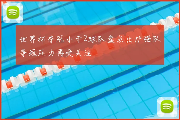 世界杯夺冠小于2球队盘点出炉强队争冠压力再受关注